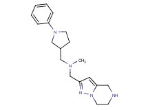 N-methyl-1-(1-phenyl-3-pyrrolidinyl)-N-(4,5,6,7-tetrahydropyrazolo[1,5-a]pyrazin-2-ylmethyl)methanamine dihydrochloride