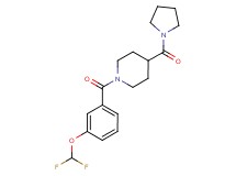 1-[3-(difluoromethoxy)benzoyl]-4-(1-pyrrolidinylcarbonyl)piperidine