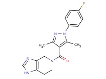 5-{[1-(4-fluorophenyl)-3,5-dimethyl-1H-pyrazol-4-yl]carbonyl}-4,5,6,7-tetrahydro-1H-imidazo[4,5-c]pyridine
