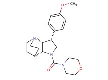 (3R*,3aR*,7aR*)-3-(4-methoxyphenyl)-1-(morpholin-4-ylcarbonyl)octahydro-4,7-ethanopyrrolo[3,2-b]pyridine