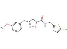N-[(5-chloro-2-thienyl)methyl]-3-(3-methoxybenzyl)-4,5-dihydro-5-isoxazolecarboxamide