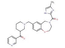 [1-({4-[(4-methyl-1H-imidazol-2-yl)carbonyl]-2,3,4,5-tetrahydro-1,4-benzoxazepin-7-yl}methyl)-3-piperidinyl](3-pyridinyl)methanone