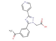 [5-(3-acetylphenyl)-3-pyridin-4-yl-1H-1,2,4-triazol-1-yl]acetic acid