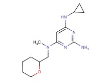 N~6~-cyclopropyl-N~4~-methyl-N~4~-(tetrahydro-2H-pyran-2-ylmethyl)pyrimidine-2,4,6-triamine
