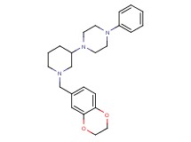 1-[1-(2,3-dihydro-1,4-benzodioxin-6-ylmethyl)-3-piperidinyl]-4-phenylpiperazine