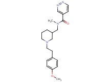 N-({1-[2-(4-methoxyphenyl)ethyl]piperidin-3-yl}methyl)-N-methylpyridazine-4-carboxamide