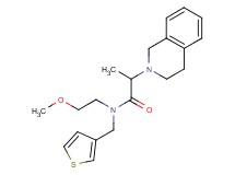 2-(3,4-dihydro-2(1H)-isoquinolinyl)-N-(2-methoxyethyl)-N-(3-thienylmethyl)propanamide