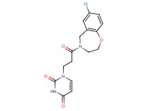 1-[3-(7-chloro-2,3-dihydro-1,4-benzoxazepin-4(5H)-yl)-3-oxopropyl]pyrimidine-2,4(1H,3H)-dione