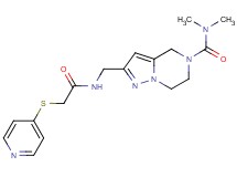 N,N-dimethyl-2-({[(pyridin-4-ylthio)acetyl]amino}methyl)-6,7-dihydropyrazolo[1,5-a]pyrazine-5(4H)-carboxamide