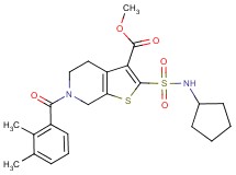 methyl 2-[(cyclopentylamino)sulfonyl]-6-(2,3-dimethylbenzoyl)-4,5,6,7-tetrahydrothieno[2,3-c]pyridine-3-carboxylate