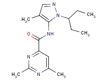 N-[1-(1-ethylpropyl)-4-methyl-1H-pyrazol-5-yl]-2,6-dimethylpyrimidine-4-carboxamide