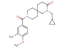 2-(cyclopropylmethyl)-9-(4-methoxy-3-methylbenzoyl)-2,9-diazaspiro[5.5]undecan-3-one