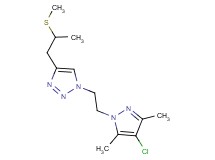 1-[2-(4-chloro-3,5-dimethyl-1H-pyrazol-1-yl)ethyl]-4-[2-(methylthio)propyl]-1H-1,2,3-triazole