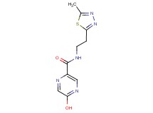 5-hydroxy-N-[2-(5-methyl-1,3,4-thiadiazol-2-yl)ethyl]pyrazine-2-carboxamide