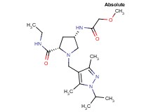 (4S)-N-ethyl-1-[(1-isopropyl-3,5-dimethyl-1H-pyrazol-4-yl)methyl]-4-[(methoxyacetyl)amino]-L-prolinamide
