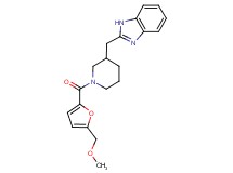 2-({1-[5-(methoxymethyl)-2-furoyl]-3-piperidinyl}methyl)-1H-benzimidazole