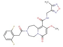 3-[(2,6-difluorophenyl)acetyl]-9-methoxy-N-[(4-methyl-1,2,5-oxadiazol-3-yl)methyl]-7-oxo-1,2,3,4,5,7-hexahydropyrido[1,2-d][1,4]diazepine-10-carboxamide