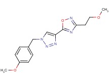 5-[1-(4-methoxybenzyl)-1H-1,2,3-triazol-4-yl]-3-(2-methoxyethyl)-1,2,4-oxadiazole