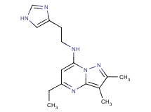 5-ethyl-N-[2-(1H-imidazol-4-yl)ethyl]-2,3-dimethylpyrazolo[1,5-a]pyrimidin-7-amine