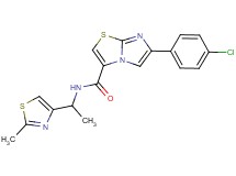 6-(4-chlorophenyl)-N-[1-(2-methyl-1,3-thiazol-4-yl)ethyl]imidazo[2,1-b][1,3]thiazole-3-carboxamide