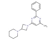 4-methyl-2-phenyl-6-(3-piperidin-1-ylazetidin-1-yl)pyrimidine