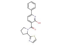 6-phenyl-3-{[2-(1,3-thiazol-2-yl)-1-pyrrolidinyl]carbonyl}-2-pyridinol