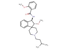 2-methoxy-N-[(2R*,3R*)-2-methoxy-1'-(3-methylbutyl)-2,3-dihydrospiro[indene-1,4'-piperidin]-3-yl]benzamide