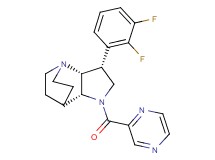 (3R*,3aR*,7aR*)-3-(2,3-difluorophenyl)-1-(pyrazin-2-ylcarbonyl)octahydro-4,7-ethanopyrrolo[3,2-b]pyridine