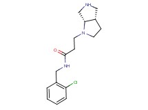 N-(2-chlorobenzyl)-3-[rel-(3aS,6aS)-hexahydropyrrolo[3,4-b]pyrrol-1(2H)-yl]propanamide dihydrochloride