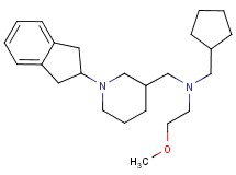(cyclopentylmethyl){[1-(2,3-dihydro-1H-inden-2-yl)-3-piperidinyl]methyl}(2-methoxyethyl)amine