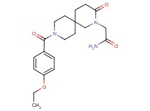 2-[9-(4-ethoxybenzoyl)-3-oxo-2,9-diazaspiro[5.5]undec-2-yl]acetamide