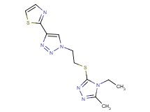 1-{2-[(4-ethyl-5-methyl-4H-1,2,4-triazol-3-yl)thio]ethyl}-4-(1,3-thiazol-2-yl)-1H-1,2,3-triazole