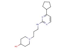 1-{3-[(4-cyclopentylpyrimidin-2-yl)amino]propyl}piperidin-4-ol