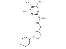 3,5-dihydroxy-4-methyl-N-{[1-(tetrahydro-2H-pyran-4-yl)pyrrolidin-3-yl]methyl}benzamide