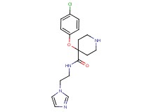 4-(4-chlorophenoxy)-N-[2-(1H-imidazol-1-yl)ethyl]piperidine-4-carboxamide