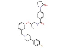 N-[2-(3-{[4-(4-fluorophenyl)-3,6-dihydro-1(2H)-pyridinyl]methyl}phenoxy)propyl]-4-(2-oxo-1-pyrrolidinyl)benzamide