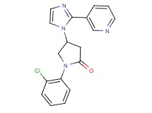 1-(2-chlorophenyl)-4-(2-pyridin-3-yl-1H-imidazol-1-yl)pyrrolidin-2-one