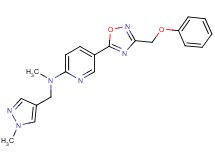 N-methyl-N-[(1-methyl-1H-pyrazol-4-yl)methyl]-5-[3-(phenoxymethyl)-1,2,4-oxadiazol-5-yl]-2-pyridinamine