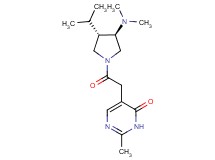 5-{2-[(3R*,4S*)-3-(dimethylamino)-4-isopropyl-1-pyrrolidinyl]-2-oxoethyl}-2-methyl-4(3H)-pyrimidinone