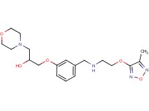1-{3-[({2-[(4-methyl-1,2,5-oxadiazol-3-yl)oxy]ethyl}amino)methyl]phenoxy}-3-(4-morpholinyl)-2-propanol