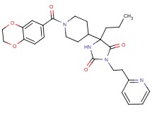 5-[1-(2,3-dihydro-1,4-benzodioxin-6-ylcarbonyl)-4-piperidinyl]-5-propyl-3-[2-(2-pyridinyl)ethyl]-2,4-imidazolidinedione
