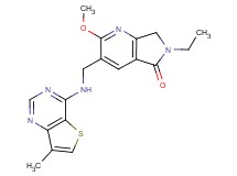 6-ethyl-2-methoxy-3-{[(7-methylthieno[3,2-d]pyrimidin-4-yl)amino]methyl}-6,7-dihydro-5H-pyrrolo[3,4-b]pyridin-5-one