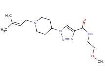 N-(2-methoxyethyl)-1-[1-(3-methyl-2-buten-1-yl)-4-piperidinyl]-1H-1,2,3-triazole-4-carboxamide