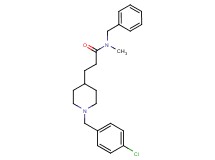 N-benzyl-3-[1-(4-chlorobenzyl)-4-piperidinyl]-N-methylpropanamide
