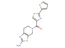 5-{[2-(2-thienyl)-1,3-thiazol-4-yl]carbonyl}-4,5,6,7-tetrahydro[1,3]thiazolo[5,4-c]pyridin-2-amine