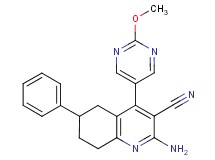 2-amino-4-(2-methoxypyrimidin-5-yl)-6-phenyl-5,6,7,8-tetrahydroquinoline-3-carbonitrile