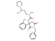 2-[1-benzyl-3-(2-methylphenyl)-2,5-dioxo-3-pyrrolidinyl]-N-methyl-N-[3-(1-pyrrolidinyl)butyl]acetamide