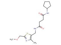 N-cyclopentyl-N'-{[2-(methoxymethyl)-4-methyl-1,3-thiazol-5-yl]methyl}succinamide