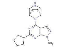 6-cyclopentyl-4-[(1R*,5S*)-3,8-diazabicyclo[3.2.1]oct-8-yl]-1-methyl-1H-pyrazolo[3,4-d]pyrimidine