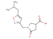 1-[(5-isobutylisoxazol-3-yl)methyl]-5-oxopyrrolidine-3-carboxylic acid